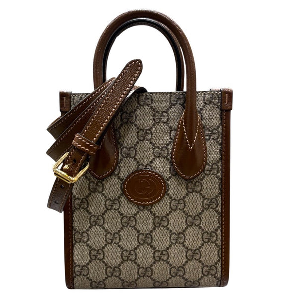 グッチ GUCCI GGスプリームミニトート 671623 ベージュ GGスプリーム　 レディース トートバッグ