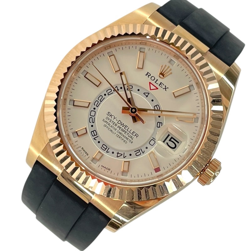 ロレックス ROLEX スカイドゥエラー 326235 ホワイト K18PG 自動巻き メンズ 腕時計