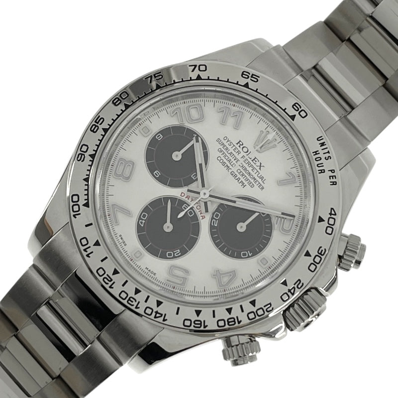 ロレックス ROLEX デイトナ ホワイト/ブラック 116509 ホワイト/ブラック K18WG 自動巻き メンズ 腕時計
