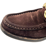 グッチ GUCCI ホースビット チャッカブーツ UK6.5 ブラウン スウェード レディース ブーツ