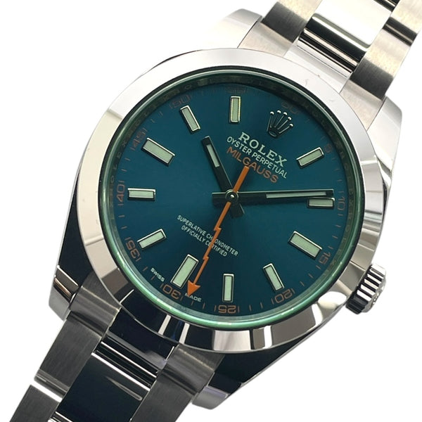 ロレックス ROLEX ミルガウス Zブルー 116400GV ブルー SS メンズ 腕時計