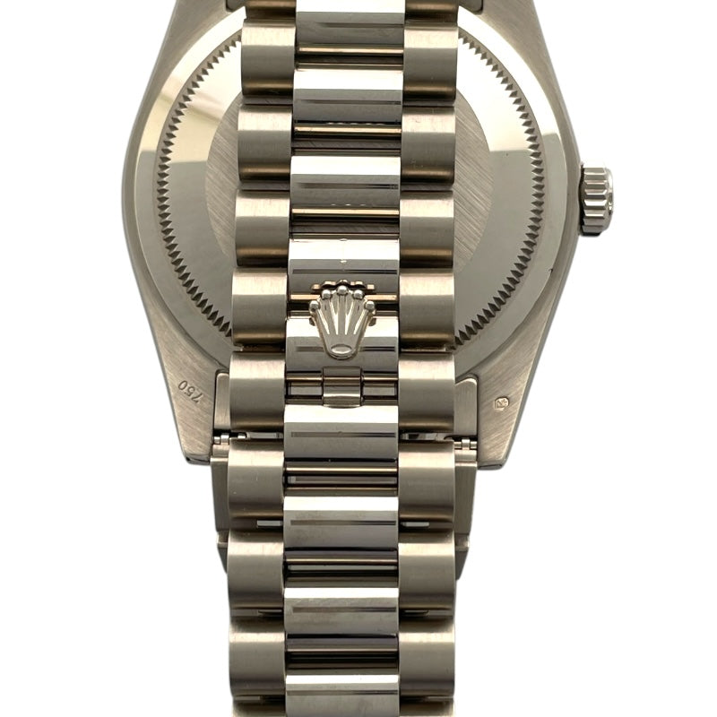ロレックス ROLEX デイデイト36 118239A ブルーシェル K18WG 自動巻き ユニセックス 腕時計