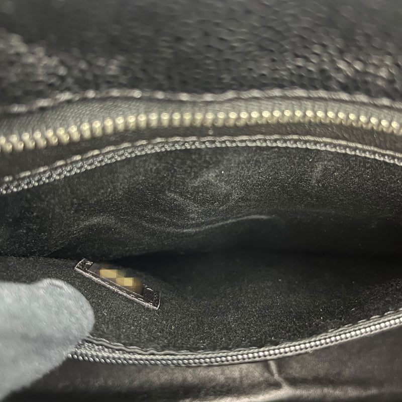 シャネル CHANEL 復刻トート A01804 ブラック シルバー金具 キャビアスキン レディース トートバッグ