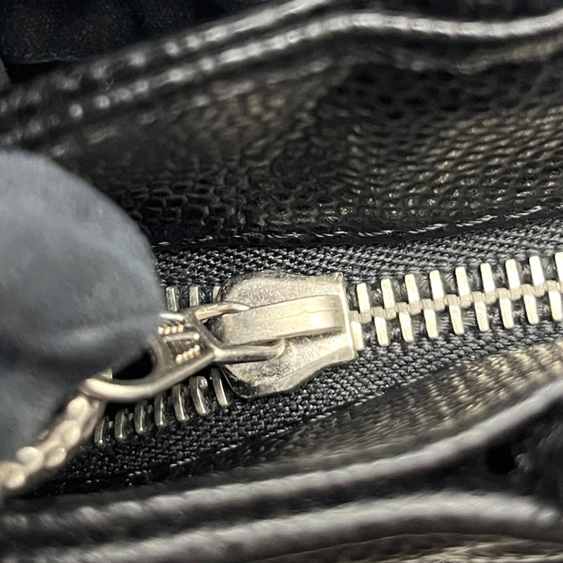 シャネル CHANEL 復刻トート A01804 ブラック シルバー金具 キャビアスキン レディース トートバッグ