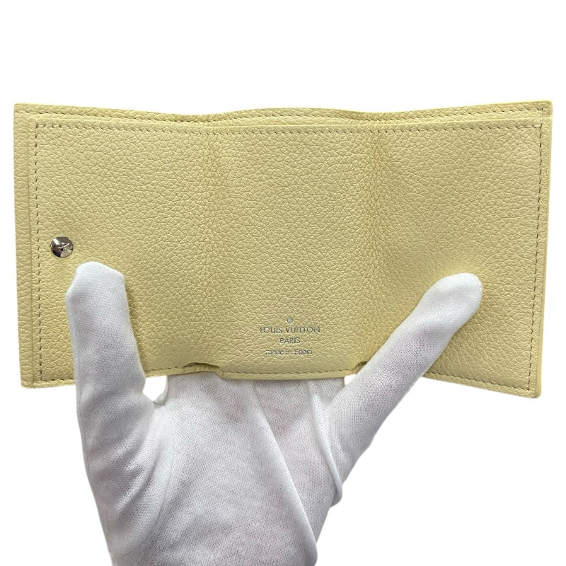 ルイ・ヴィトン LOUIS VUITTON ポルトフォイユ・ロックミニ M68483 バナナ トリヨンクレマンス レディース 三つ折り財布