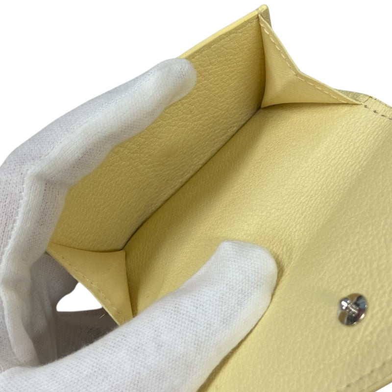 ルイ・ヴィトン LOUIS VUITTON ポルトフォイユ・ロックミニ M68483 バナナ トリヨンクレマンス レディース 三つ折り財布