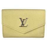 ルイ・ヴィトン LOUIS VUITTON ポルトフォイユ・ロックミニ M68483 バナナ トリヨンクレマンス レディース 三つ折り財布