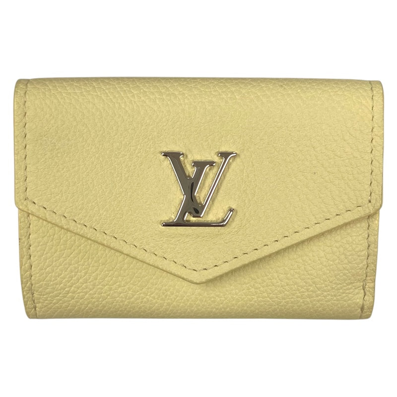 ルイ・ヴィトン LOUIS VUITTON ポルトフォイユ・ロックミニ M68483 バナナ トリヨンクレマンス レディース 三つ折り財布