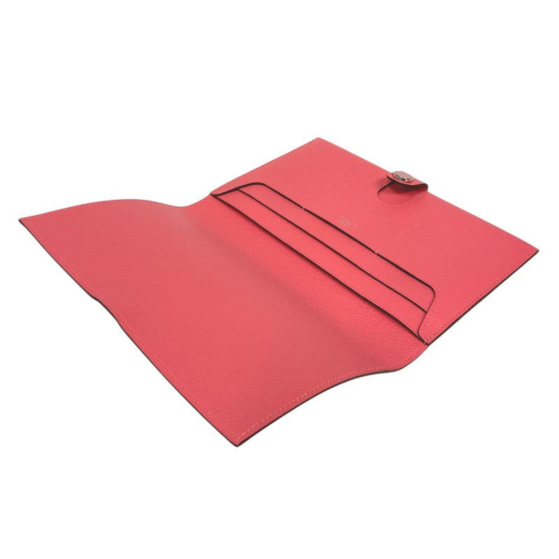 エルメス HERMES R.M.S トゥタンマン W刻 ローズアザレ シルバー金具 エバーカラー レディース 長財布