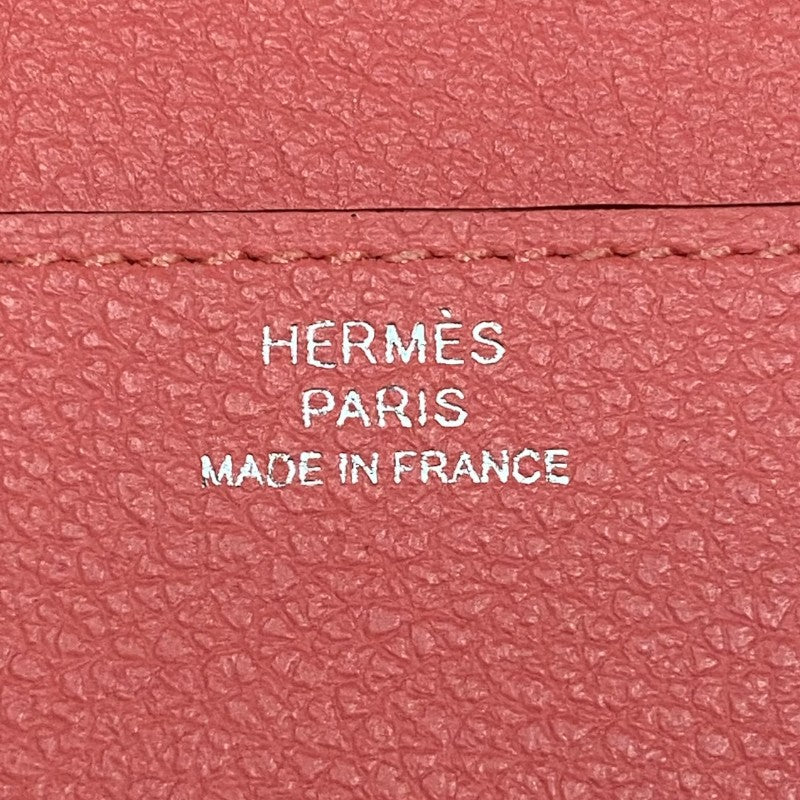 エルメス HERMES R.M.S トゥタンマン W刻 ローズアザレ シルバー金具 エバーカラー レディース 長財布