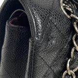 シャネル CHANEL マトラッセ25 チェーンショルダーバッグ A01112 ブラック シルバー金具 キャビアスキン レディース
