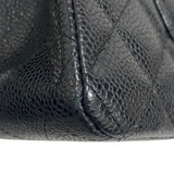 シャネル CHANEL マトラッセ25 チェーンショルダーバッグ A01112 ブラック シルバー金具 キャビアスキン レディース
