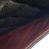 シャネル CHANEL マトラッセ25 チェーンショルダーバッグ A01112 ブラック シルバー金具 キャビアスキン レディース
