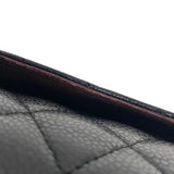 シャネル CHANEL マトラッセ25 チェーンショルダーバッグ A01112 ブラック シルバー金具 キャビアスキン レディース