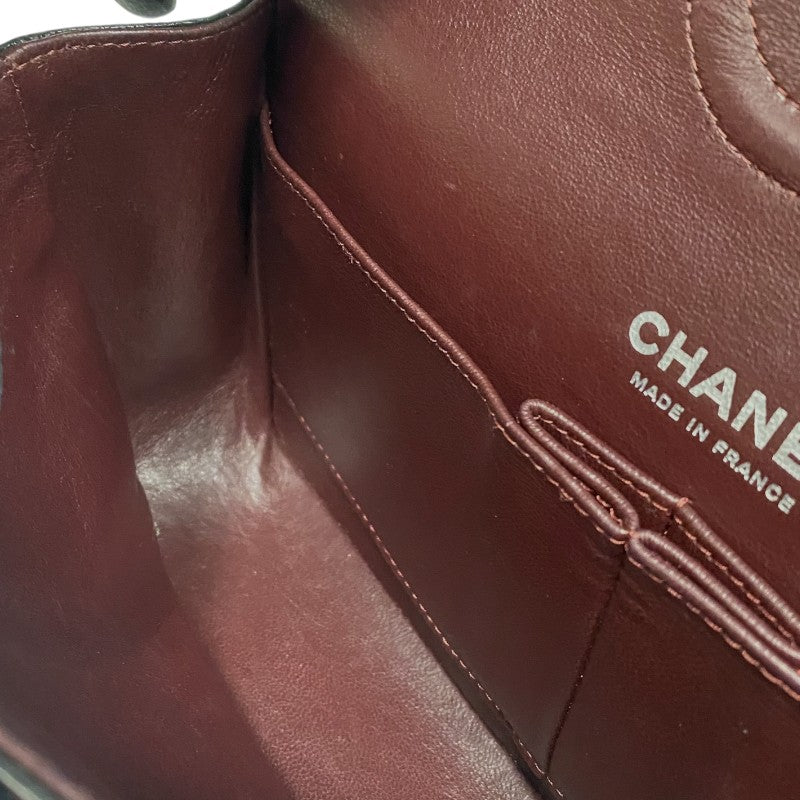 シャネル CHANEL マトラッセ25 チェーンショルダーバッグ A01112 ブラック シルバー金具 キャビアスキン レディース