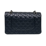 シャネル CHANEL マトラッセ25 チェーンショルダーバッグ A01112 ブラック シルバー金具 キャビアスキン レディース