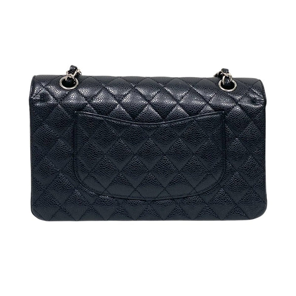 シャネル CHANEL マトラッセ25 チェーンショルダーバッグ A01112 ブラック シルバー金具 キャビアスキン レディース