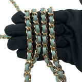 シャネル CHANEL CCフィリグリーチェーンポシェット AP0365 ミント×GD金具 キャビア レディース ショルダーバッグ