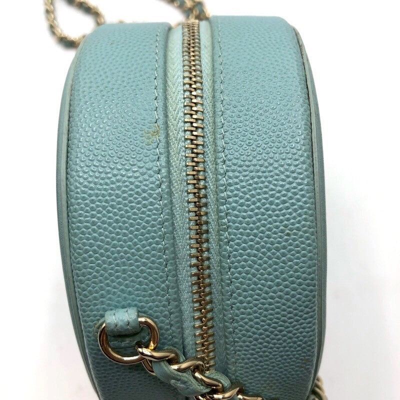 シャネル CHANEL CCフィリグリーチェーンポシェット AP0365 ミント×GD金具 キャビア レディース ショルダーバッグ