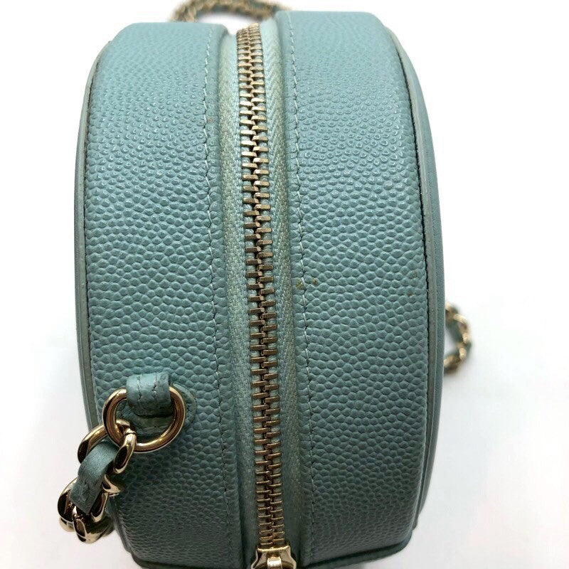シャネル CHANEL CCフィリグリーチェーンポシェット AP0365 ミント×GD金具 キャビア レディース ショルダーバッグ
