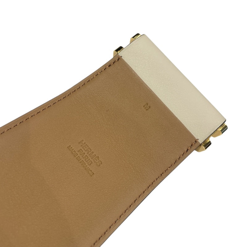 エルメス HERMES エラン66ベルト Ｕ刻 ナタ・チャイ　ゴールド金具 レディース ベルト