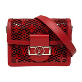 ルイ・ヴィトン LOUIS VUITTON ドーフィーヌMINI M20359 レッド×ブラック シルバー金具 モノグラム・メッシュ レディース ショルダーバッグ