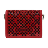ルイ・ヴィトン LOUIS VUITTON ドーフィーヌMINI M20359 レッド×ブラック シルバー金具 モノグラム・メッシュ レディース ショルダーバッグ