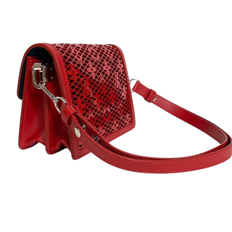 ルイ・ヴィトン LOUIS VUITTON ドーフィーヌMINI M20359 レッド×ブラック シルバー金具 モノグラム・メッシュ レディース ショルダーバッグ