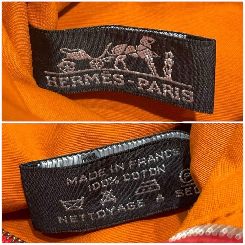 エルメス HERMES ボリードポーチ25 トワルアッシュ ユニセックス ポーチ