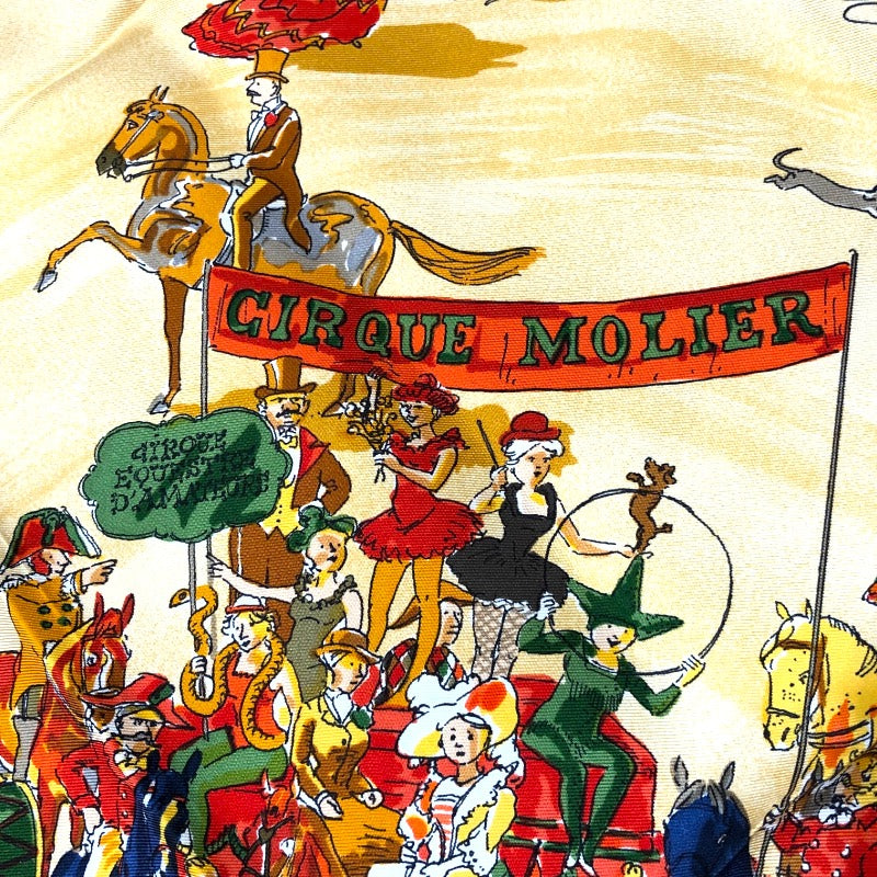 エルメス HERMES カレ90 CIRQUE MOLIER シルク レディース スカーフ