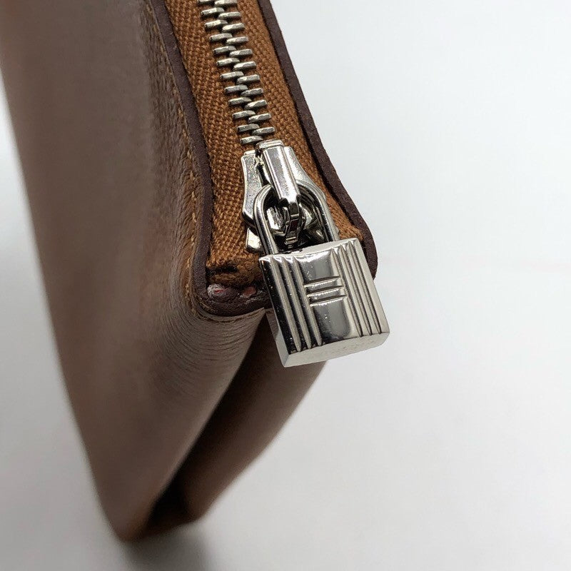 エルメス HERMES アトゥーGM ヴェルソ D刻印 ゴールド・ローズアザレ エバーカラー ユニセックス ポーチ
