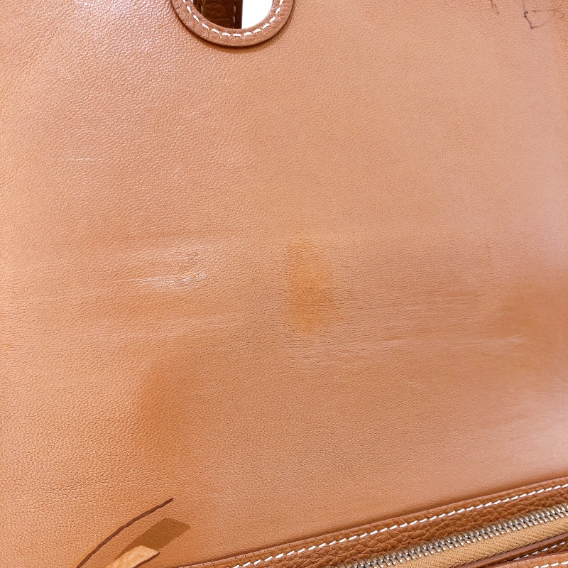 エルメス HERMES ドゴンGM X刻 ゴールド シルバー金具 トゴ レディース 長財布