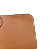 エルメス HERMES ドゴンGM X刻 ゴールド シルバー金具 トゴ レディース 長財布