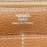 エルメス HERMES ドゴンGM X刻 ゴールド シルバー金具 トゴ レディース 長財布