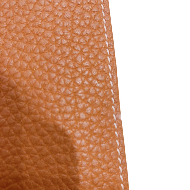 エルメス HERMES ドゴンGM X刻 ゴールド シルバー金具 トゴ レディース 長財布
