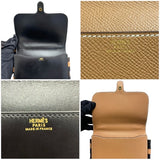 エルメス HERMES ヴィンテージ　ツインポシェット ナチュラル/ブラック クシュベル ボックスカーフ ユニセックス ショルダーバッグ