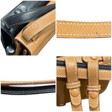エルメス HERMES ヴィンテージ　ツインポシェット ナチュラル/ブラック クシュベル ボックスカーフ ユニセックス ショルダーバッグ
