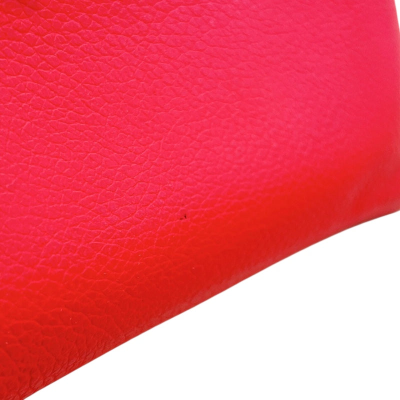 エルメス HERMES アトゥーPM Y刻印 (2020年製) ルージュクー シルバー金具 エバーカラー レディース コインケース