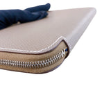 エルメス HERMES アザップロング シルクイン □R刻 エトゥープ シルバー金具 エプソン レディース 長財布