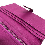 エルメス HERMES ベアンスフレ B刻 ローズパープル シルバー金具 シェーブル レディース 長財布