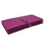 エルメス HERMES ベアンスフレ B刻 ローズパープル シルバー金具 シェーブル レディース 長財布