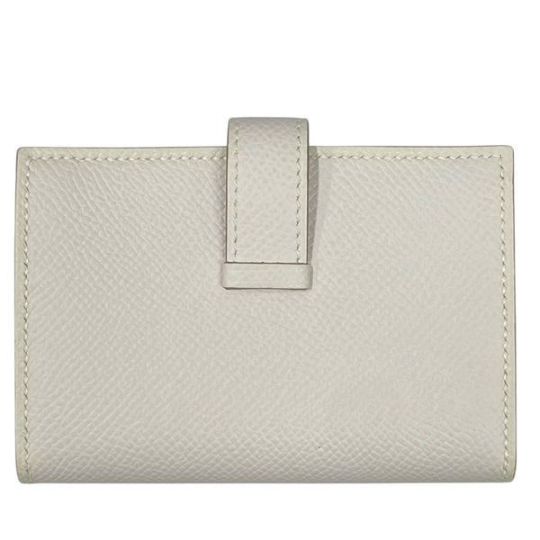 エルメス HERMES べアンミニ B刻 ニューグリペール シルバー金具 ヴォーエプソン レディース 二つ折り財布