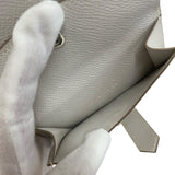 エルメス HERMES べアンミニ B刻 ニューグリペール シルバー金具 ヴォーエプソン レディース 二つ折り財布