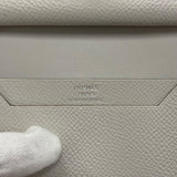 エルメス HERMES べアンミニ B刻 ニューグリペール シルバー金具 ヴォーエプソン レディース 二つ折り財布