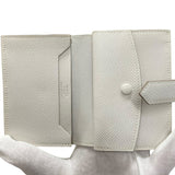 エルメス HERMES べアンミニ B刻 ニューグリペール シルバー金具 ヴォーエプソン レディース 二つ折り財布