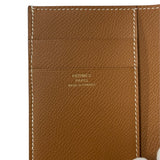 エルメス HERMES べアンコンビネ B刻 ゴールド ゴールド金具 ヴォーエプソン ユニセックス 二つ折り財布