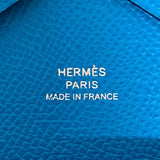エルメス HERMES カルヴィデュオ U刻 ブルーフリーダ シルバー金具 エプソン レディース カードケース