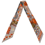 エルメス HERMES ツイリー  Harnais de Couer シルク レディース スカーフ
