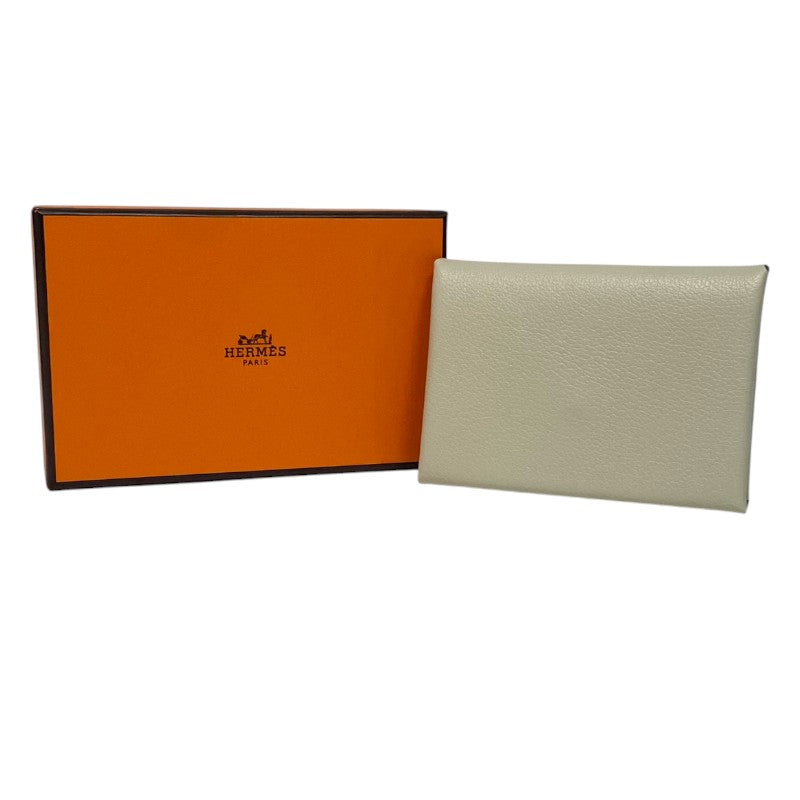 エルメス HERMES カルヴィデュオ B刻 ベトン シルバー金具 エバーカラー レディース カードケース