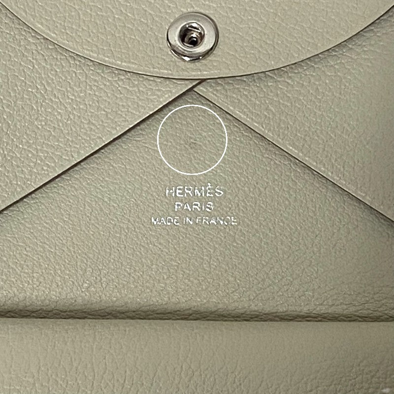 エルメス HERMES カルヴィデュオ B刻 ベトン シルバー金具 エバーカラー レディース カードケース